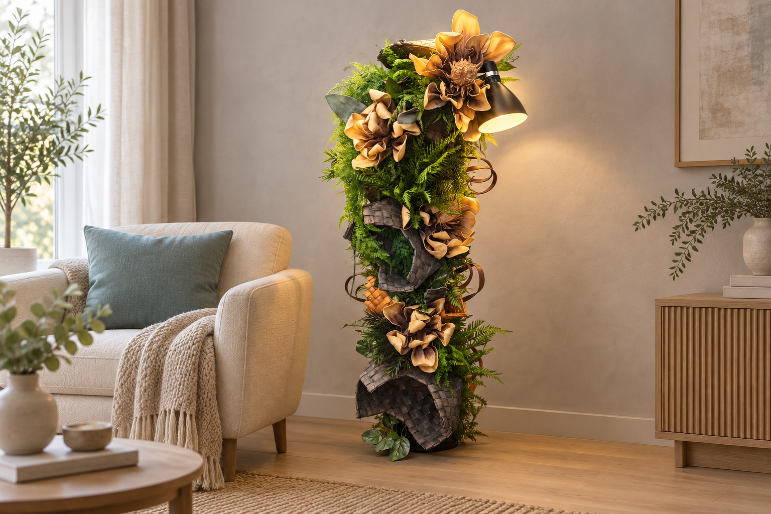 Tirkiizs individuāli veidota interjera lampa